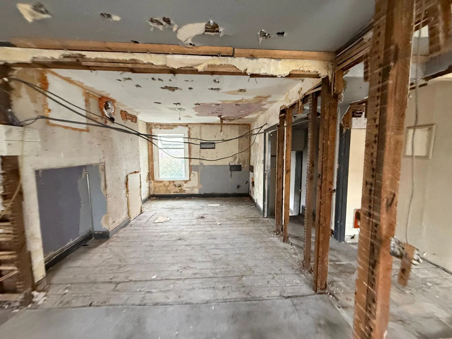 During: Open-plan renovation taking shape